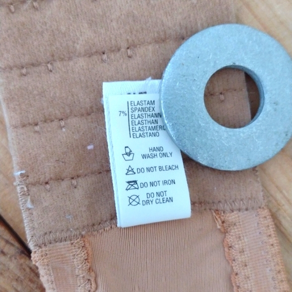 Malizia by LaPerla 2 Vintage Tan Convertible Water Implant Push Up Bra Size 34 - Picture 10 of 12